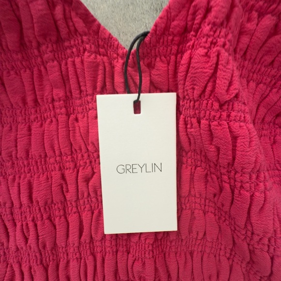 NWT Revolve Greylin Pink Smocked Midi Dress Size  Small - Picture 8 of 12